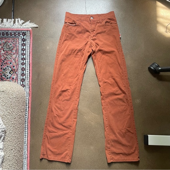 Vintage Jean Paul Gaultier jeans pumpkin colored low rise pants - Picture 6 of 12